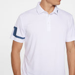 J.Lindeberg Heath Regular Fit Golf Polo Shirt - White