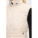 J.Lindeberg Women's Holma Quilt Hybrid Golf Vest - Moonbeam