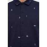 Huffer All Day OG Button Down Golf Shirt - Navy