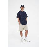 Huffer All Day OG Button Down Golf Shirt - Navy