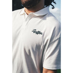 Huffer Ballsy Pique Golf Polo Shirt - Chalk
