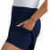 IBKUL Women's Solid A-Line 17.5" Golf Skort - Classic Navy