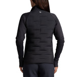 IBKUL Women's Solid Hybrid Puff Golf Jacket - Charcoal