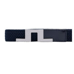 J.Lindeberg Braided Bridge 30 Golf Belt - JL Navy