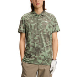 J.Lindeberg Dario Tour Print Golf Polo Shirt - Tour 26 Tonal Green