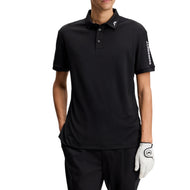 J.Lindeberg Tour Tech Regular Fit Golf Polo Shirt - Black