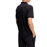 J.Lindeberg Tour Tech Regular Fit Golf Polo Shirt - Black