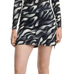 J.Lindeberg Women's Amy Printed Golf Skirt - Bunker Fade Black Moonbeam