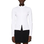 J.Lindeberg Women's Anna Knitted Zip Golf Sweater - White