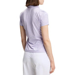 J.Lindeberg Women's Caitlyn Golf Polo Shirt - Bias Bridge Heather Paisley