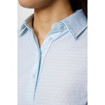 J.Lindeberg Women's Caitlyn Golf Polo Shirt - Shadow Bridge Winter Sky