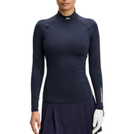 J.Lindeberg Women's Ella Compression Golf Shirt - JL Navy