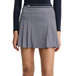 J.Lindeberg Women's Harlow Print Golf Skirt - Bridge Stack Heather Navy