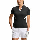 J.Lindeberg Women's Katie Golf Shirt - Black