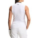 J.Lindeberg Women's Mila Sleeveless Golf Polo Shirt - White