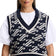 J.Lindeberg Women's Phoebe Jacquard Knit Golf Vest - Cardi Jacquard JL Navy