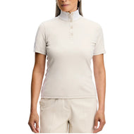J.Lindeberg Women's Pip Golf Polo Shirt - Moonbeam