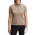 J.Lindeberg Women's Tour Tech Golf Polo Shirt - Brindle