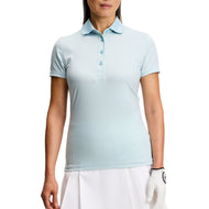 J.Lindeberg Women's Tour Tech Printed Golf Polo Shirt - Bridge Stock Skylight