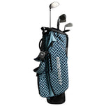 J.Lindeberg X Vessel Play Stand Golf Bag Printed - Black/White
