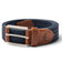 Johnnie-O Farley Waxed Cotton Stretch Belt - Navy