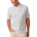Johnnie-O Original 4-Button Polo Ryan Stripe - White