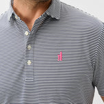 Johnnie-O Performance Mesh Polo Dru Stripe - Navy