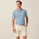 Johnnie-O Performance Mesh Polo Dru Stripe - Palisades Blue