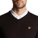 Lyle & Scott Golf Merino Blend V Neck Pullover - True Black