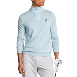 Lyle & Scott Merino Blend 1/4 Zip Knit - Club Blue