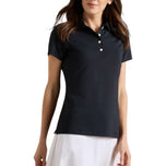 Peter Millar Women's Performance Stretch Jersey Golf Shirt - Black