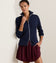 Peter Millar Women's Coolspun Lite Cotton Ribbed Cardigan - Navy