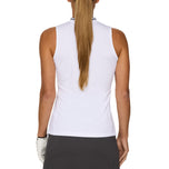 J.Lindeberg Women's Leya Sleeveless Golf Shirt - White