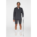 J.Lindeberg Lukas Quarter Zip Golf Mid-Layer - Asphalt