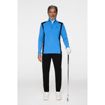 J.Lindeberg Lukas Quarter Zip Golf Mid-Layer - Sonic Blue