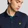 Lyle & Scott Contrast Placket Golf Polo Shirt - Dark Navy/Albatross