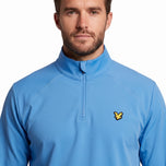 Lyle & Scott Mesh Panelled Course Golf Midlayer - Nitrogen
