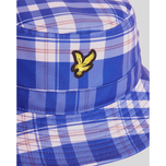 Lyle & Scott Tartan Bucket Golf Hat - Now Blue