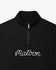 Malbon Collegiate Golf Sweatshirt 1/4 Zip - Black