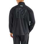 Malbon Performance Quarter Zip Golf Shell Pullover - Black
