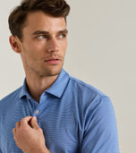 Peter Millar Men's Jubilee Performance Golf Polo - Bali Blue/Estate Blue