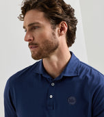 Peter Millar Crown Flex Cotton Golf Polo - Atlantic Navy