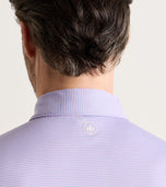 Peter Millar Men's Cadenza Performance Golf Polo - Windy Blue/Soft Orchid