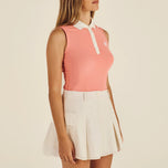 Malbon Women's Claudia Golf Polo Shirt - Coral Haze