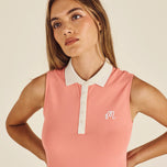 Malbon Women's Claudia Golf Polo Shirt - Coral Haze