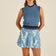 Malbon Women's Lily Ink Wash Skirt - Blue Shadow