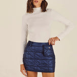 Malbon Women's Kita Quilted Skirt - Blueberry