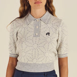 Malbon Women's Mikayla Sashiko Polo - Ivory