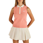 Malbon Women's Claudia Golf Polo Shirt - Coral Haze