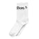 Malbon Bon Script Golf Socks - White